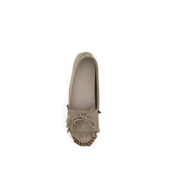 Paris Texas Gray Calf Leather Bos Taurus Moccassin