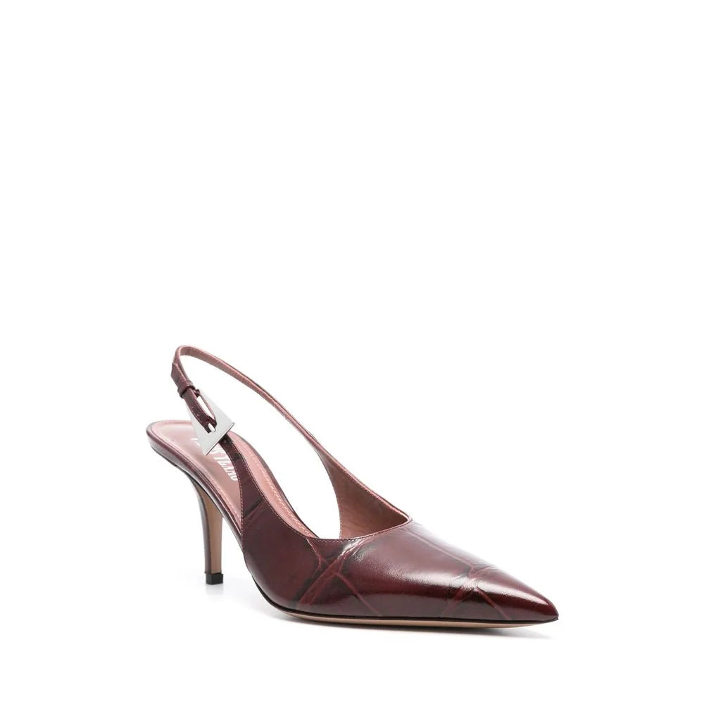 Paris Texas Jessica Leather Slingback Pumps - Heels