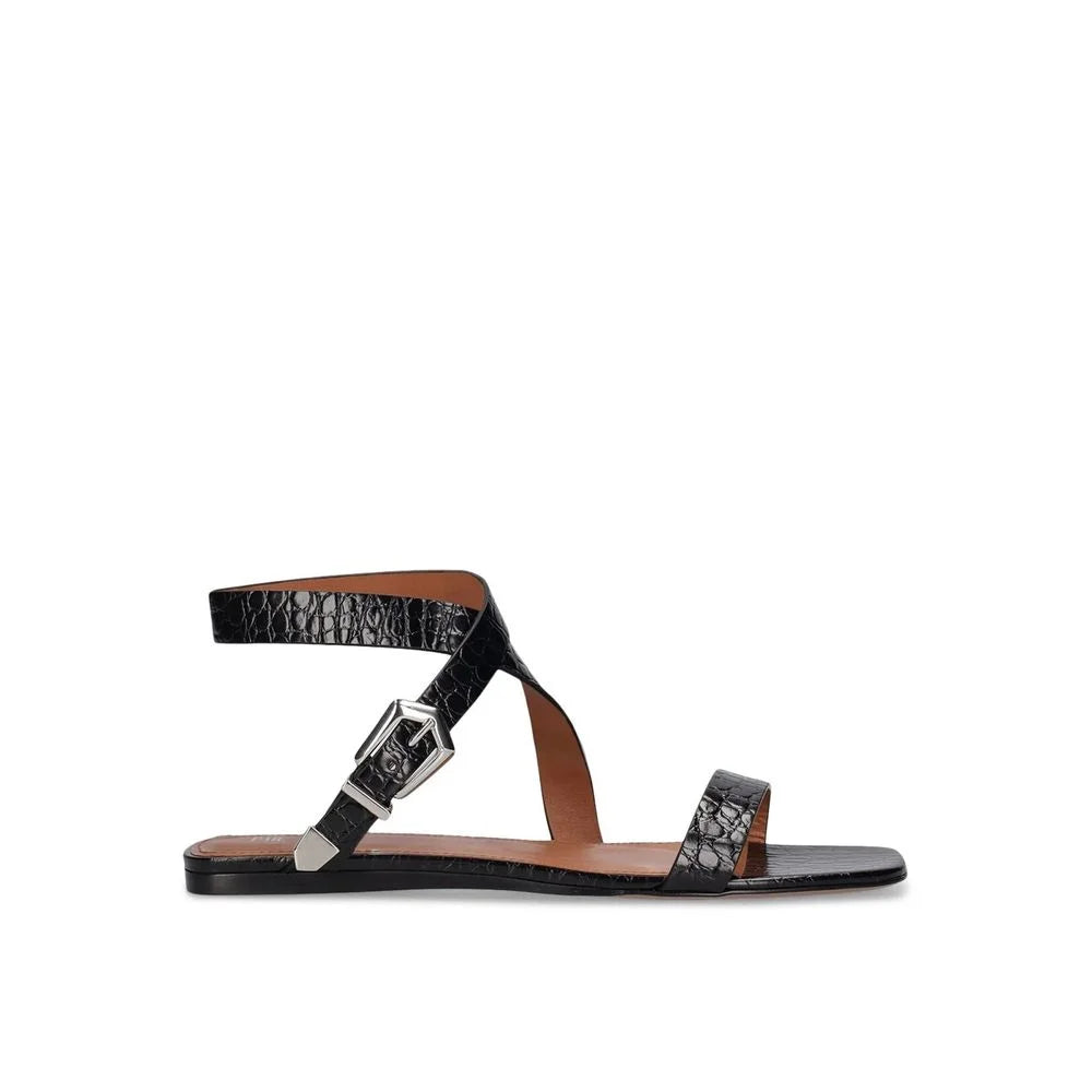 Paris Texas Lauren Croco Flat Sandals - Sandals