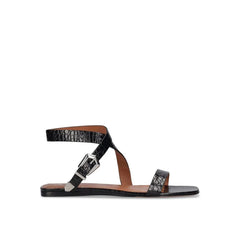 Paris Texas Lauren Croco Flat Sandals - Sandals