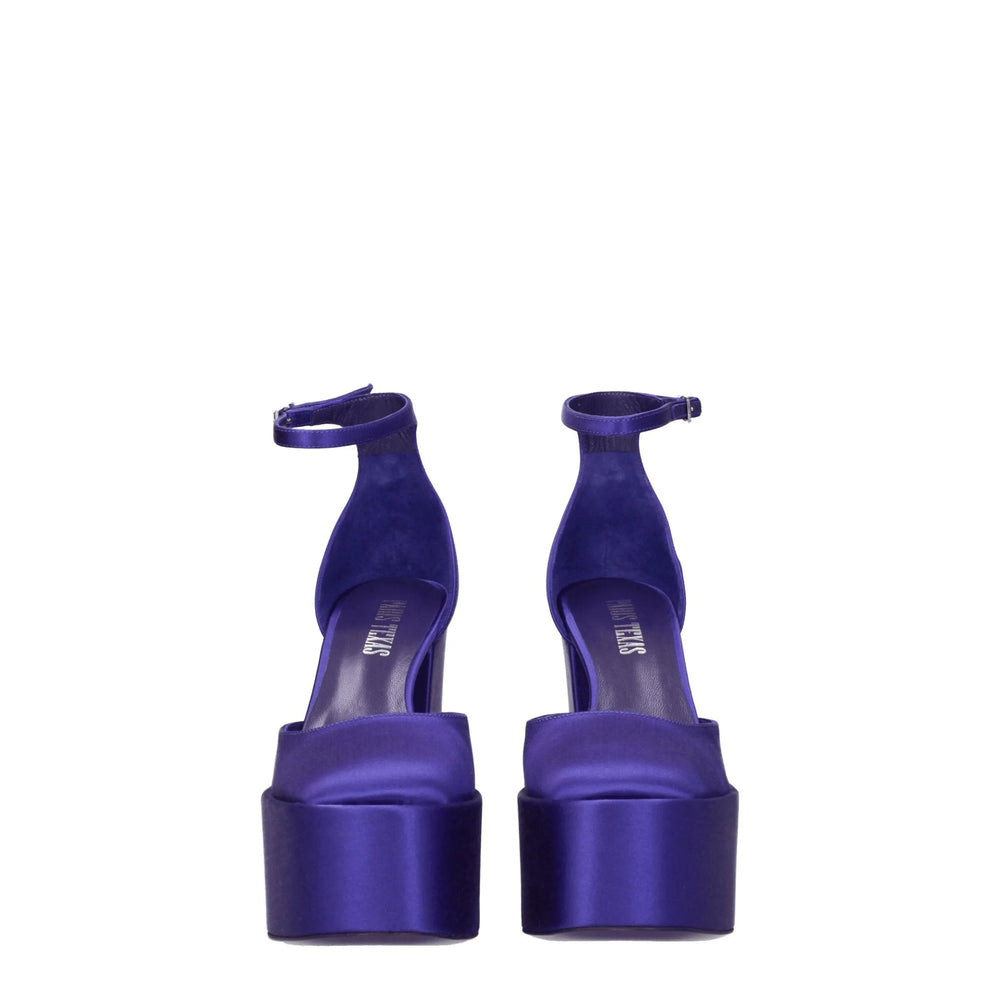 Paris Texas Purple Satin Platforms - EU38.5/US8.5