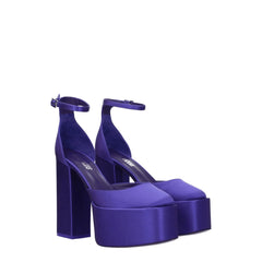 Paris Texas Purple Satin Platforms - EU38.5/US8.5