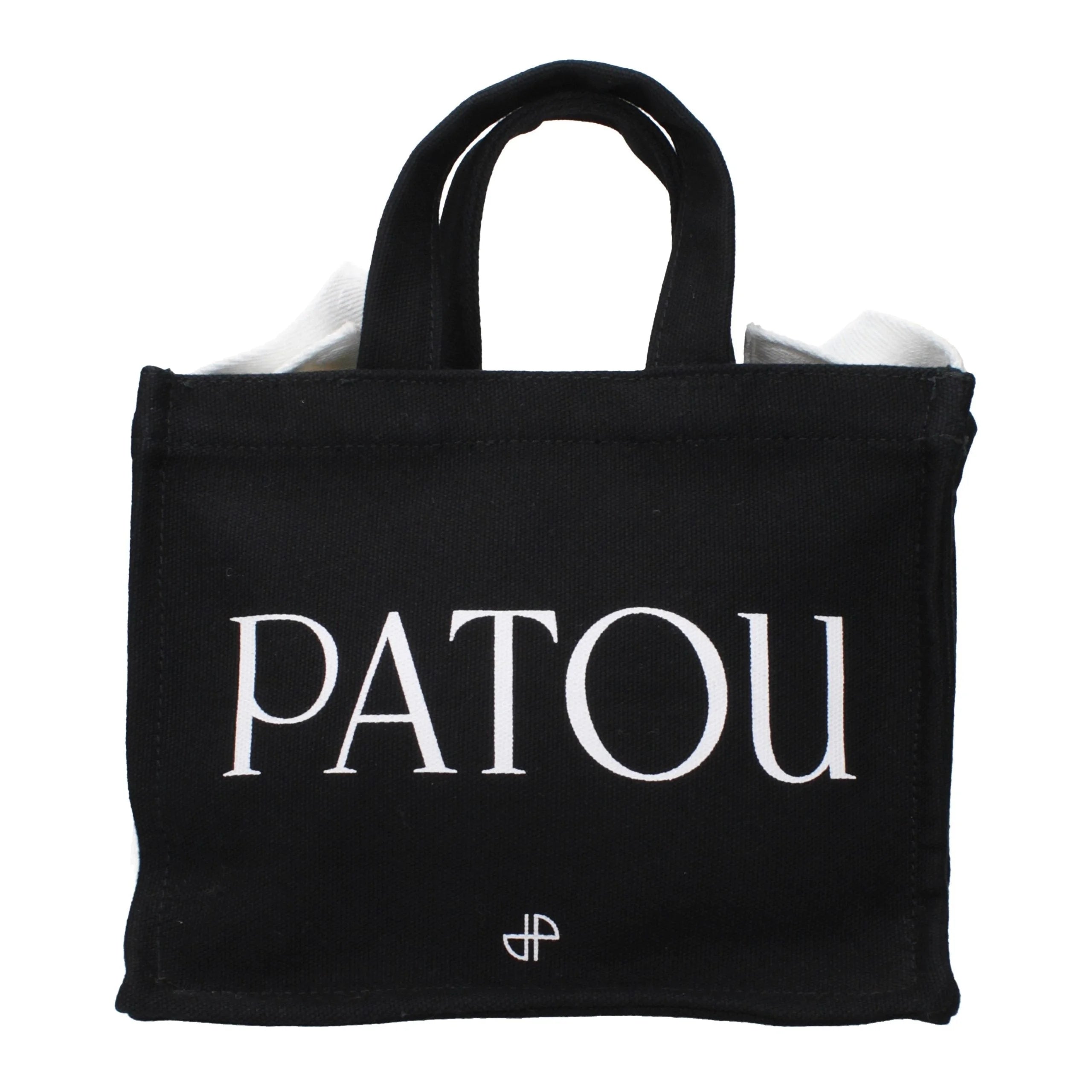 Patou Black Cotton Handbag