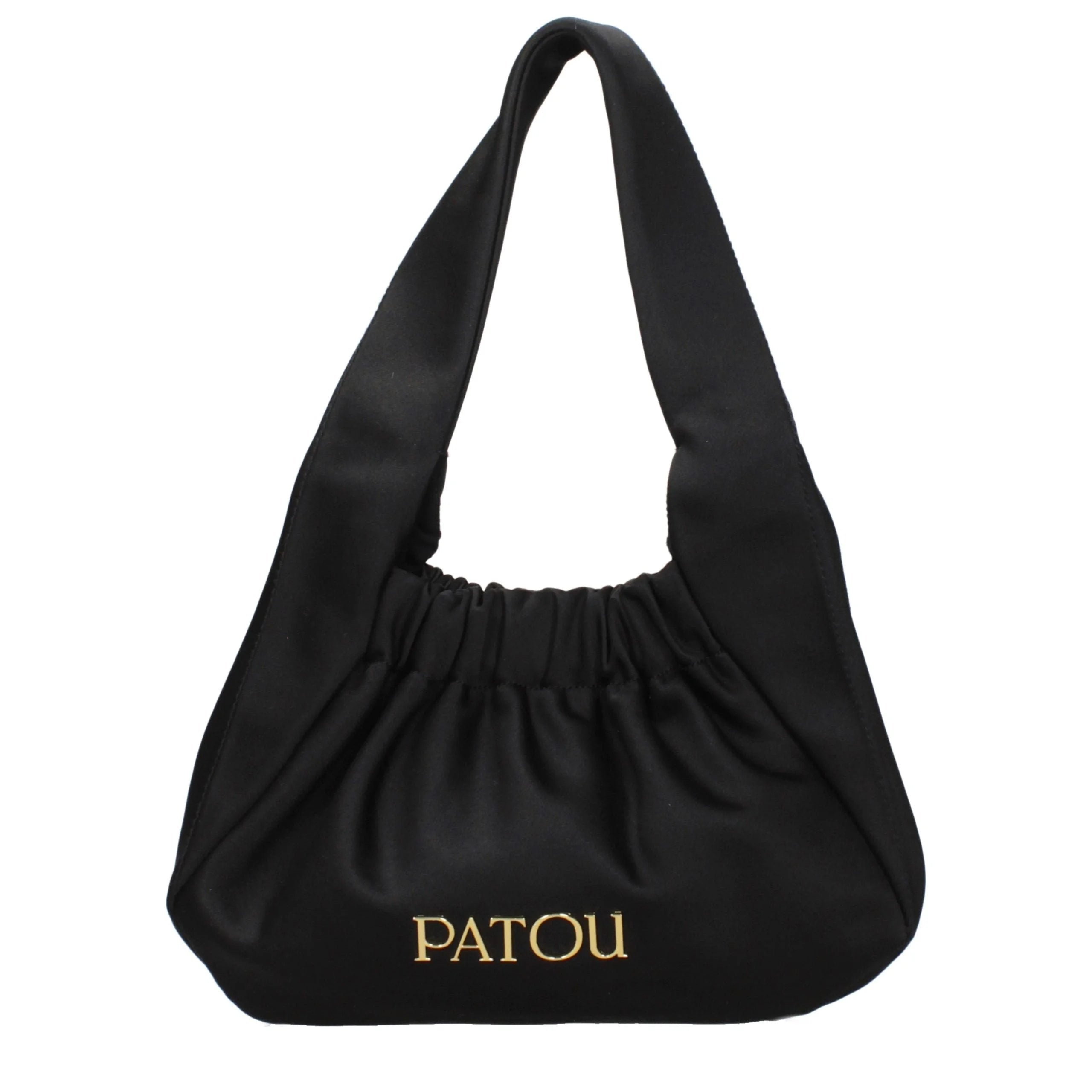 Patou Black Fabric Handbag
