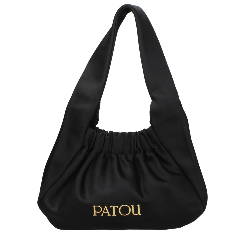 Patou Black Fabric Handbag