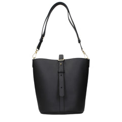 Patou Black Leather Crossbody Bag