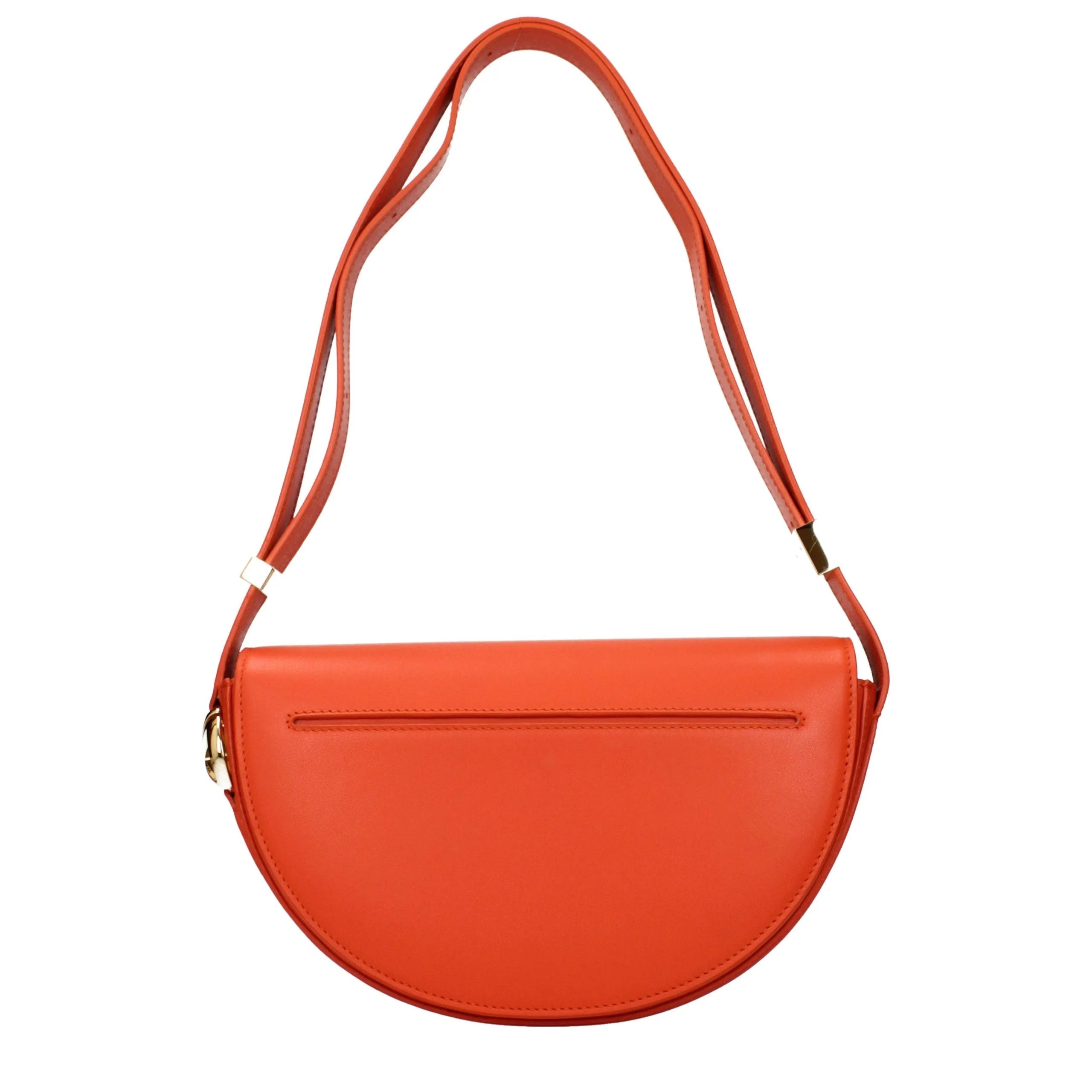 Patou Orange Leather Shoulder Bag
