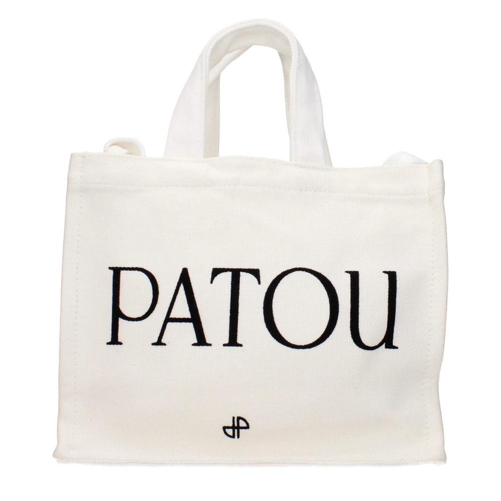 Patou White Cotton Handbag