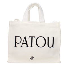 Patou White Cotton Handbag