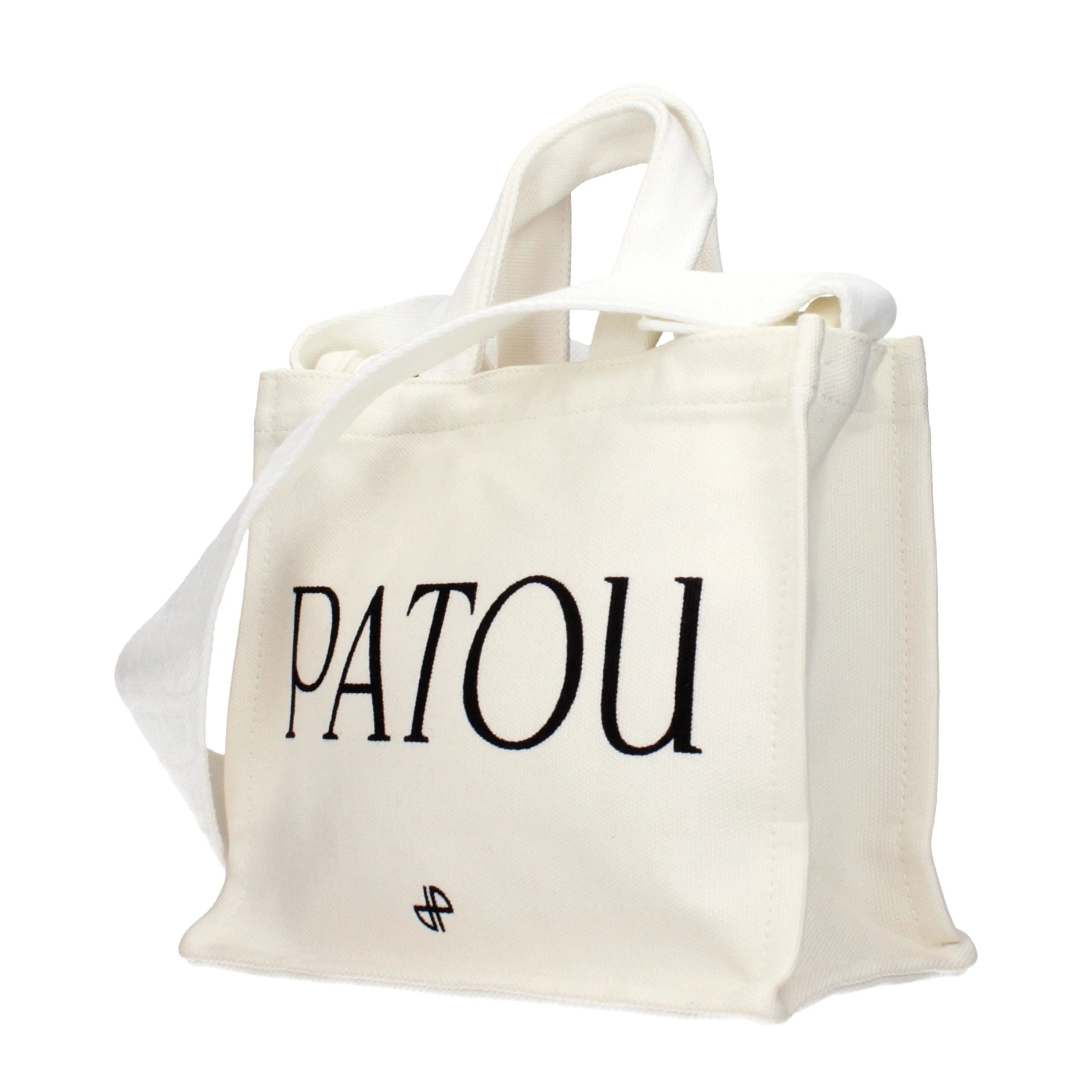 Patou White Cotton Handbag