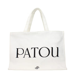 Patou White Fabric Handbag