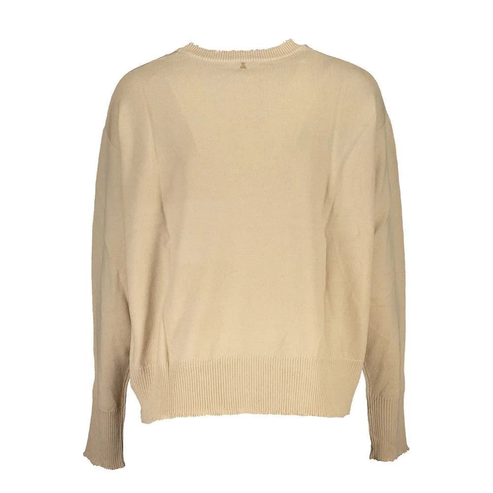 Patrizia Pepe Beige Fabric Sweater - Sweaters