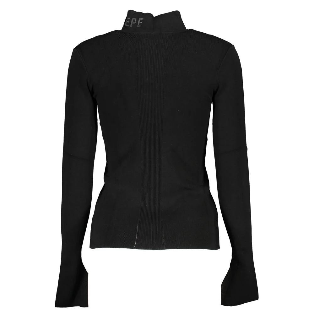 Patrizia Pepe Black Cotton Sweater - Sweaters