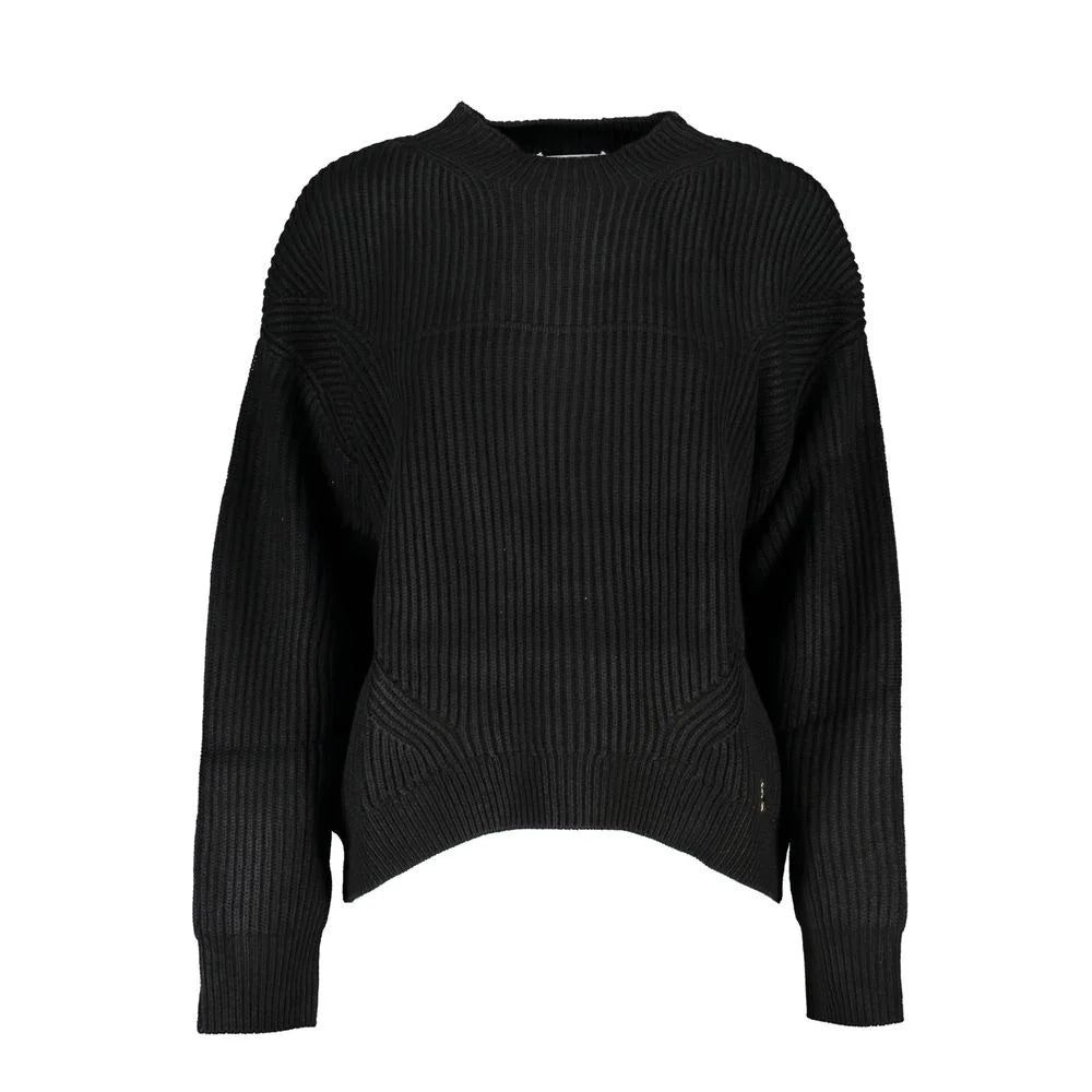 Patrizia Pepe Black Fabric Sweater - Sweaters