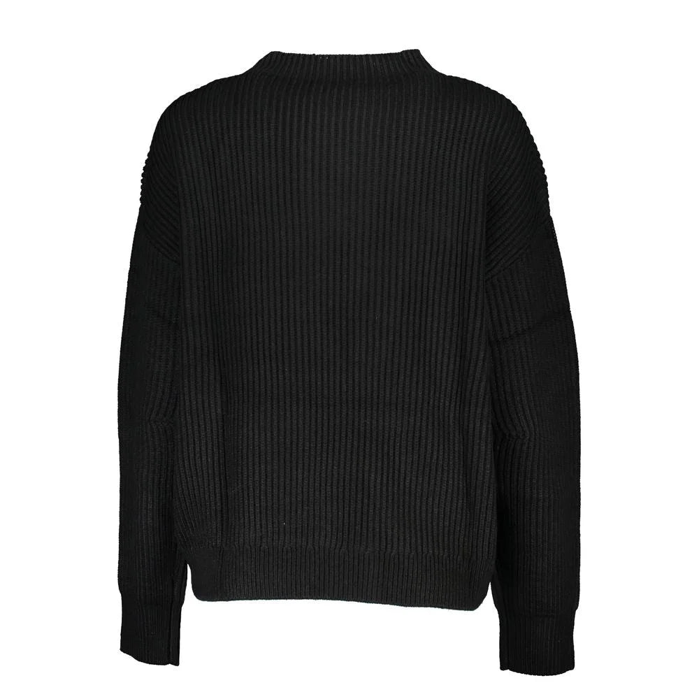Patrizia Pepe Black Fabric Sweater - Sweaters