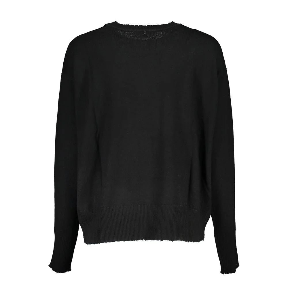 Patrizia Pepe Black Fabric Sweater - Sweaters