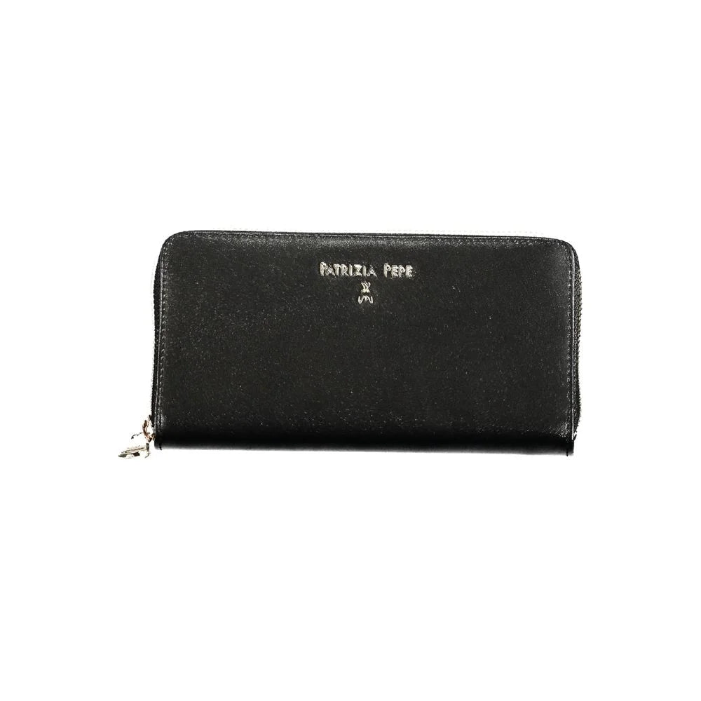 Patrizia Pepe Black Leather Wallet - Wallets