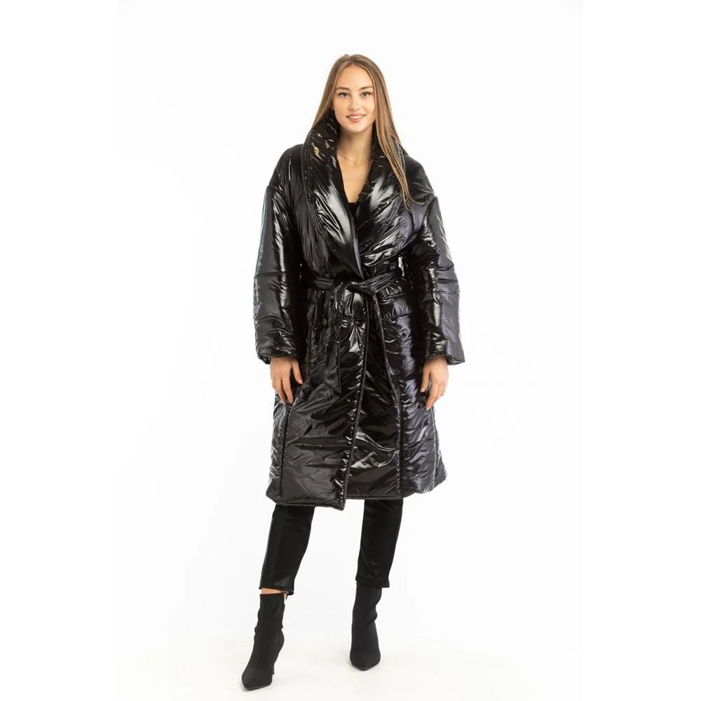 Patrizia Pepe Black Polyamide Parka - IT40