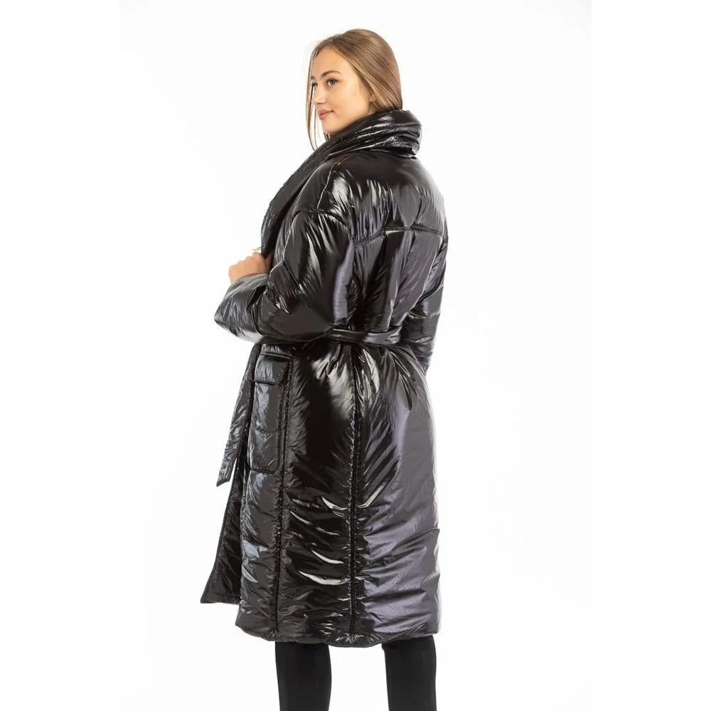 Patrizia Pepe Black Polyamide Parka - IT40