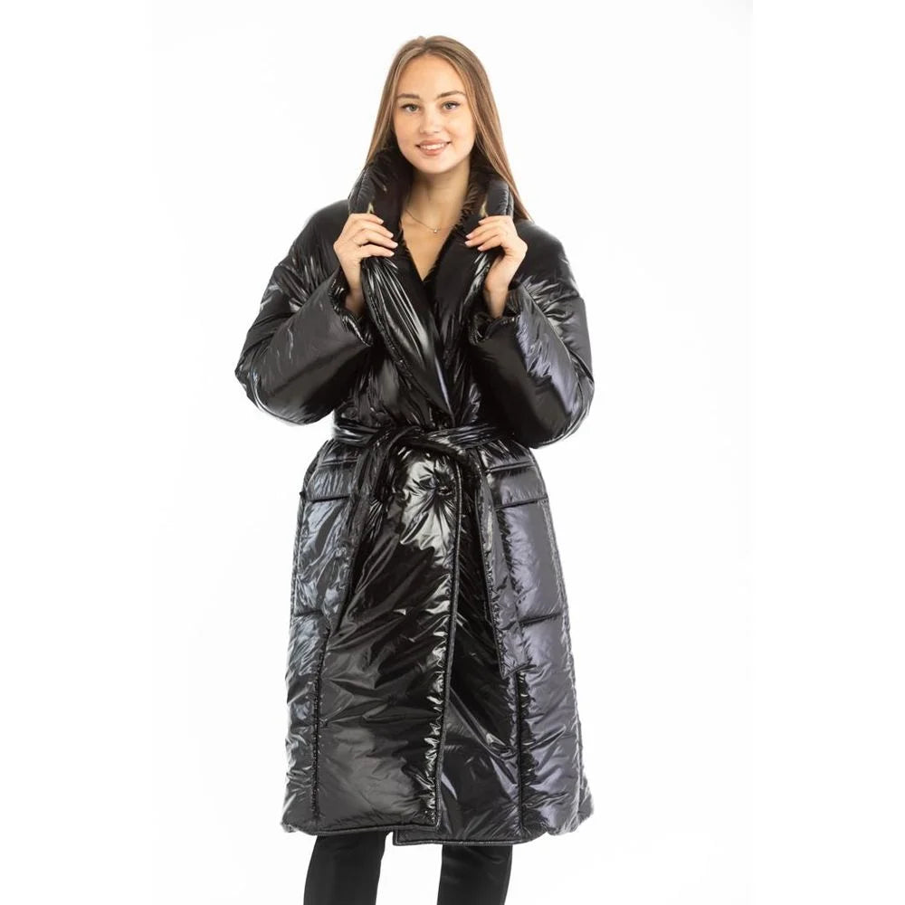 Patrizia Pepe Black Polyamide Parka - IT40