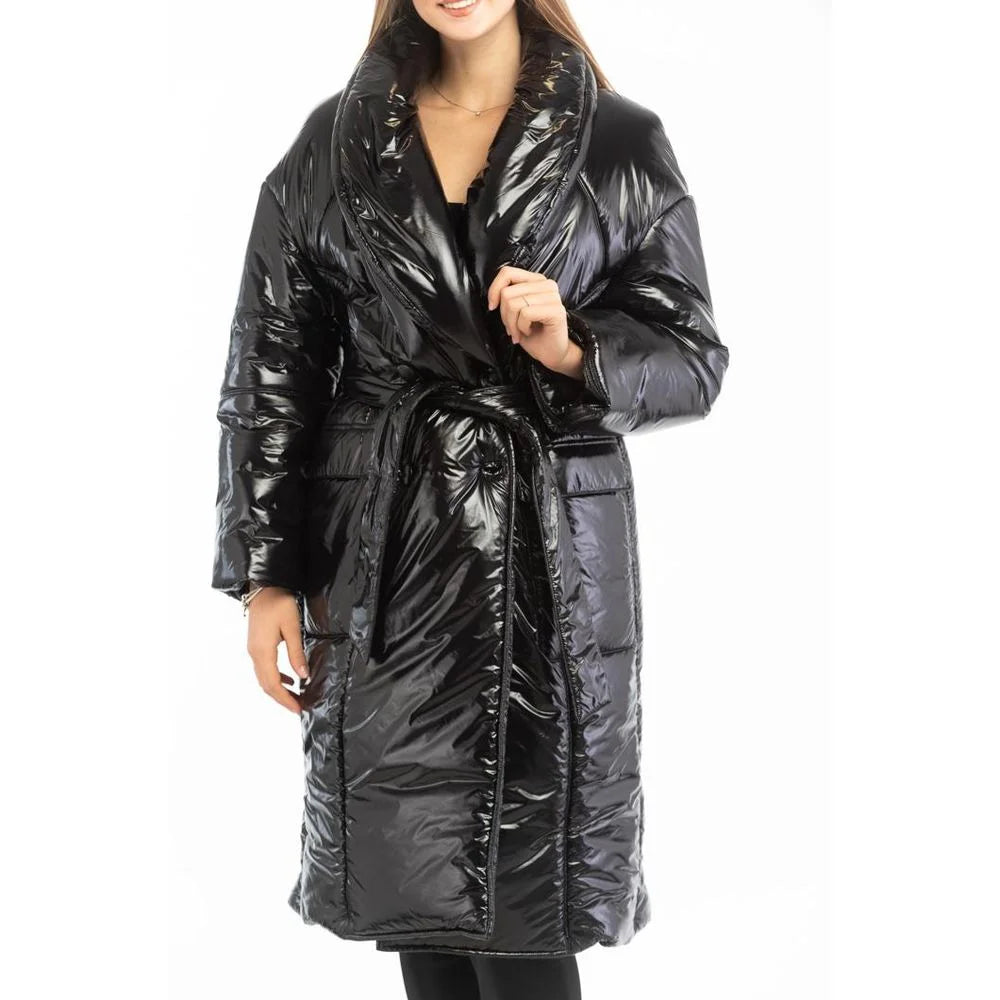 Patrizia Pepe Black Polyamide Parka - IT40
