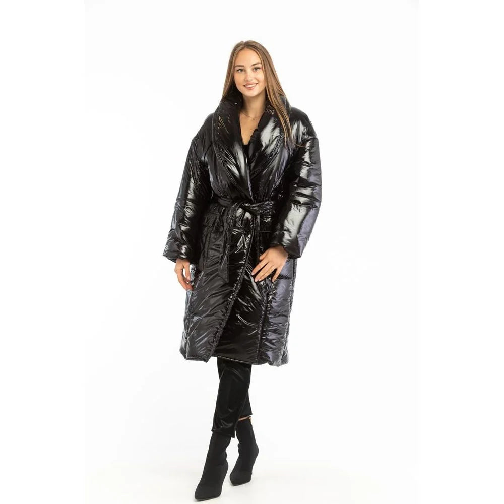 Patrizia Pepe Black Polyamide Parka - IT40