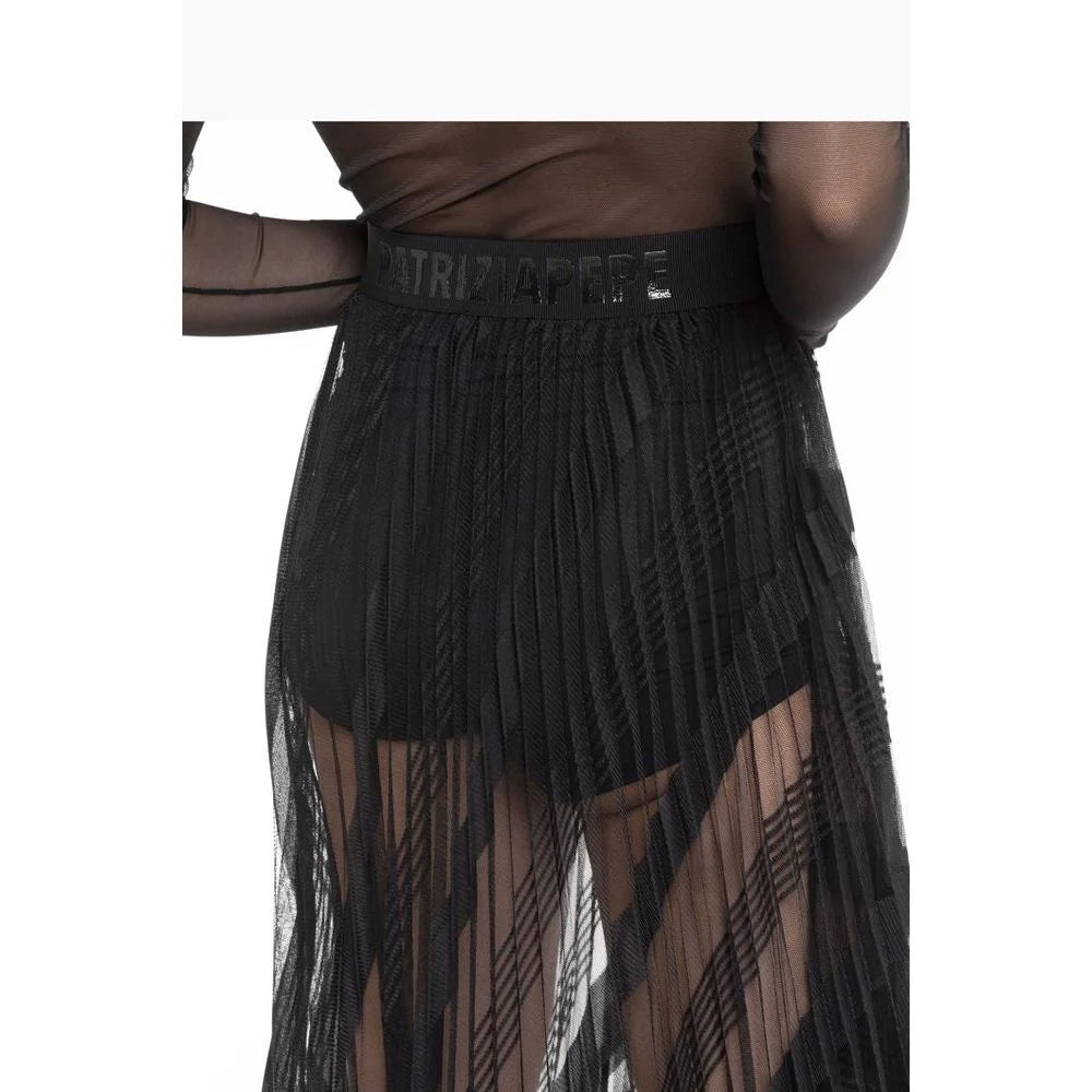 Patrizia Pepe Black Polyester Casual Dress