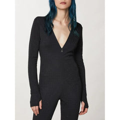 Patrizia Pepe Black Polyester Jumpsuit