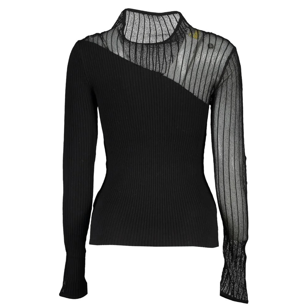 Patrizia Pepe Black Polyester Sweater - XS