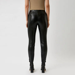 Patrizia Pepe Black Polyethylene Legging - Leggings