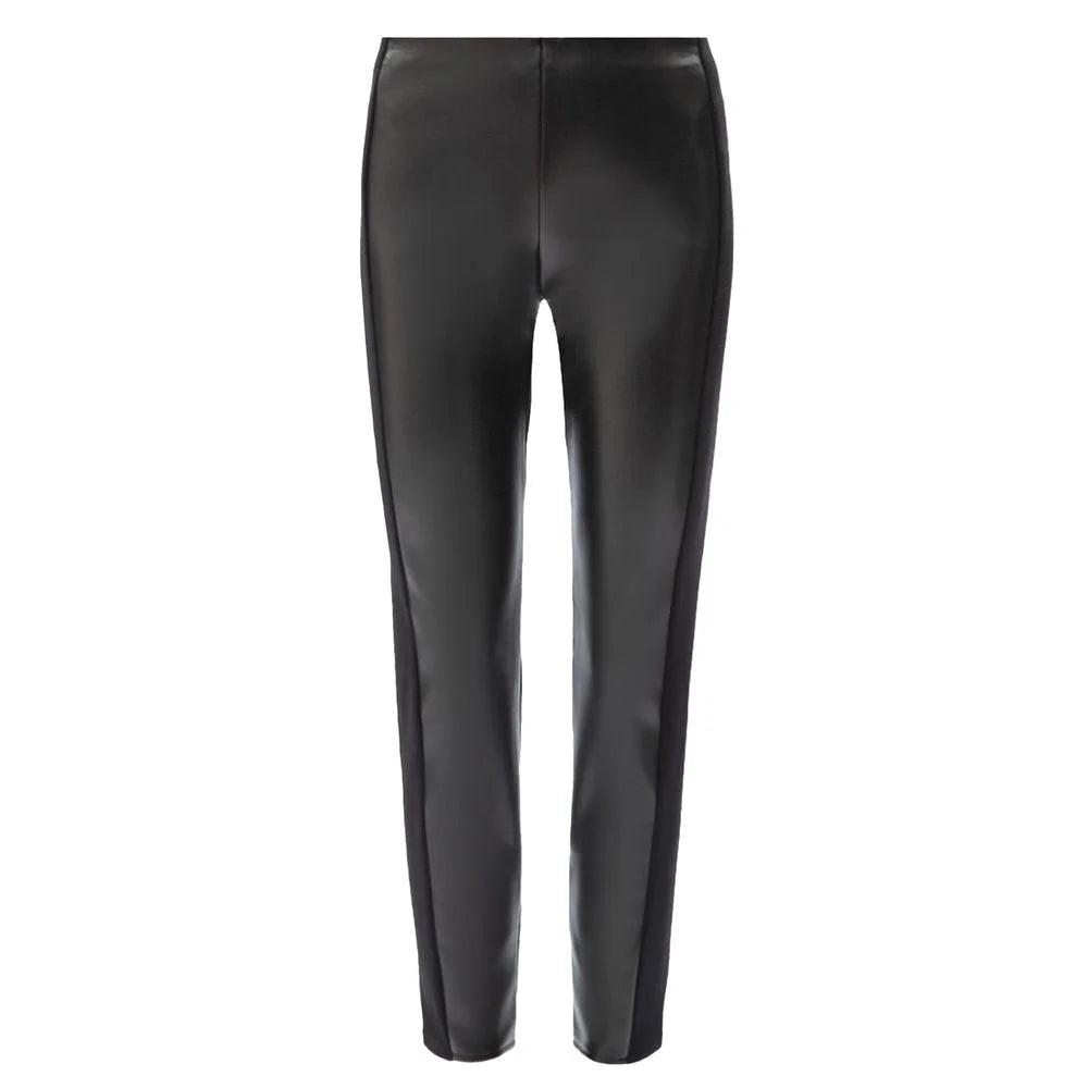 Patrizia Pepe Black Polyethylene Legging - Leggings