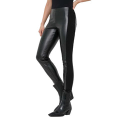 Patrizia Pepe Black Polyethylene Legging - Leggings