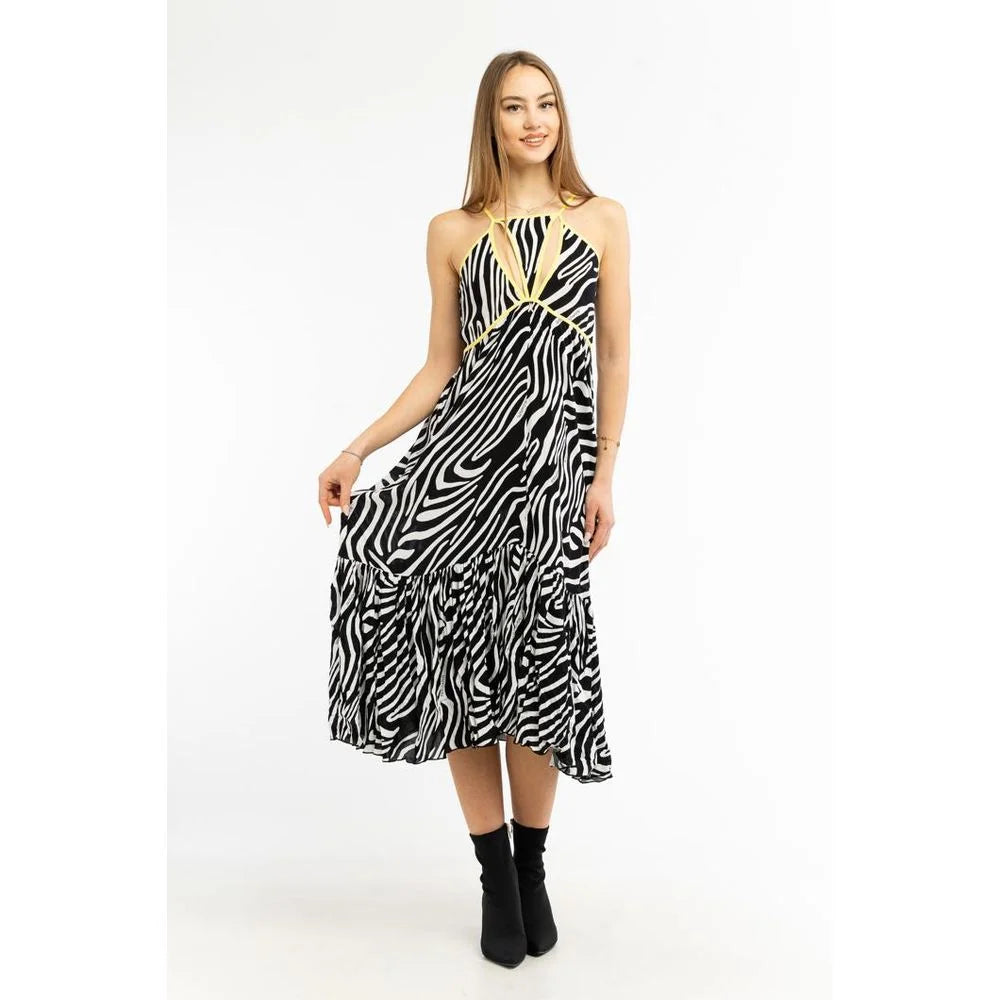 Patrizia Pepe Black Viscose Casual Dress