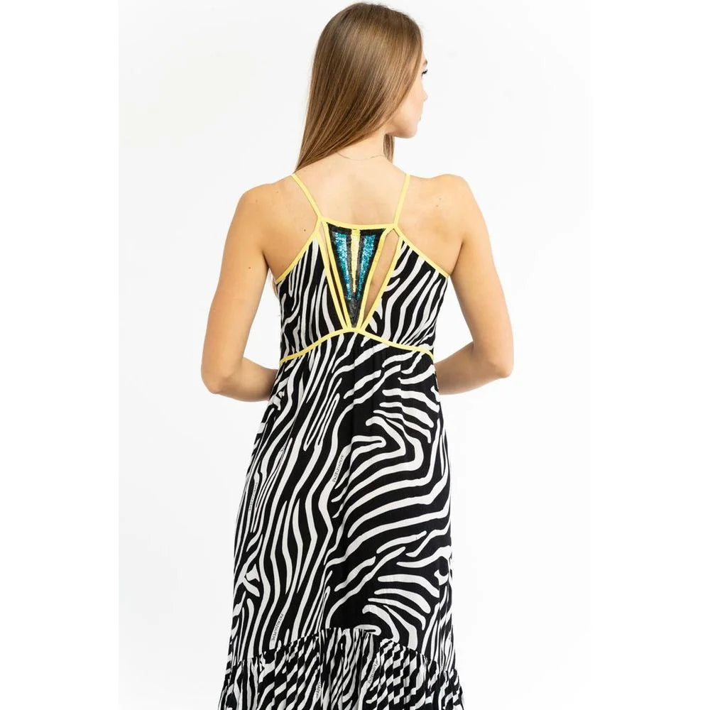 Patrizia Pepe Black Viscose Casual Dress