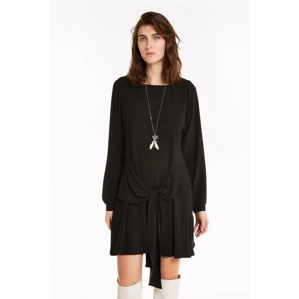 Patrizia Pepe Black Viscose Casual Dress - IT38