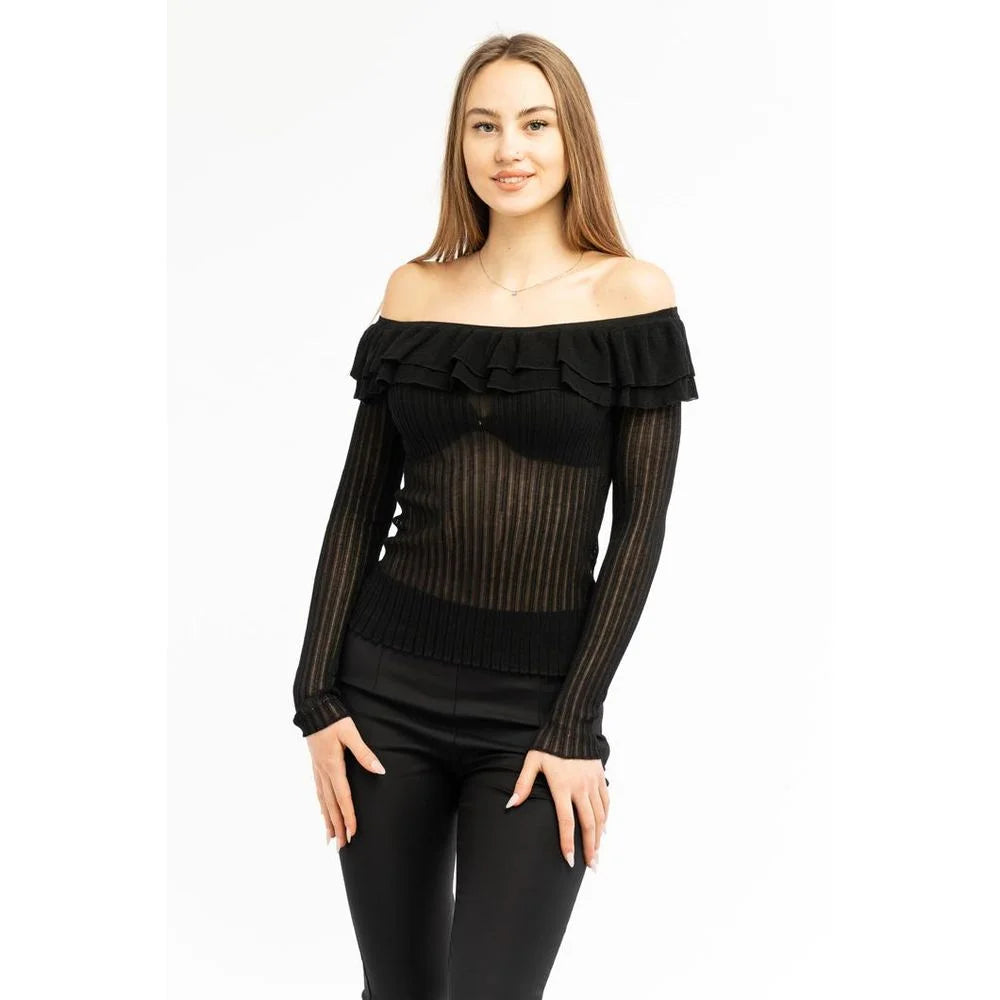 Patrizia Pepe Black Viscose Sweatshirt - II