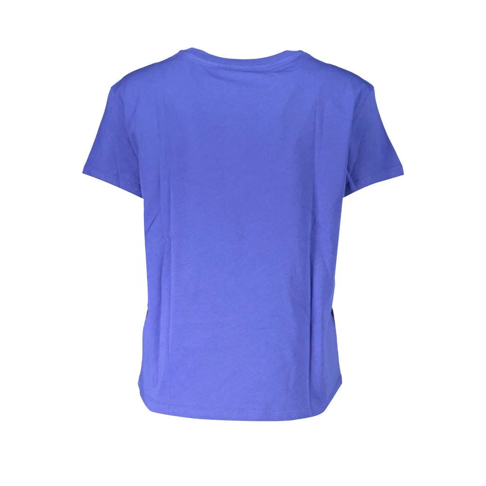Patrizia Pepe Blue Cotton Women T-Shirt - T-Shirts
