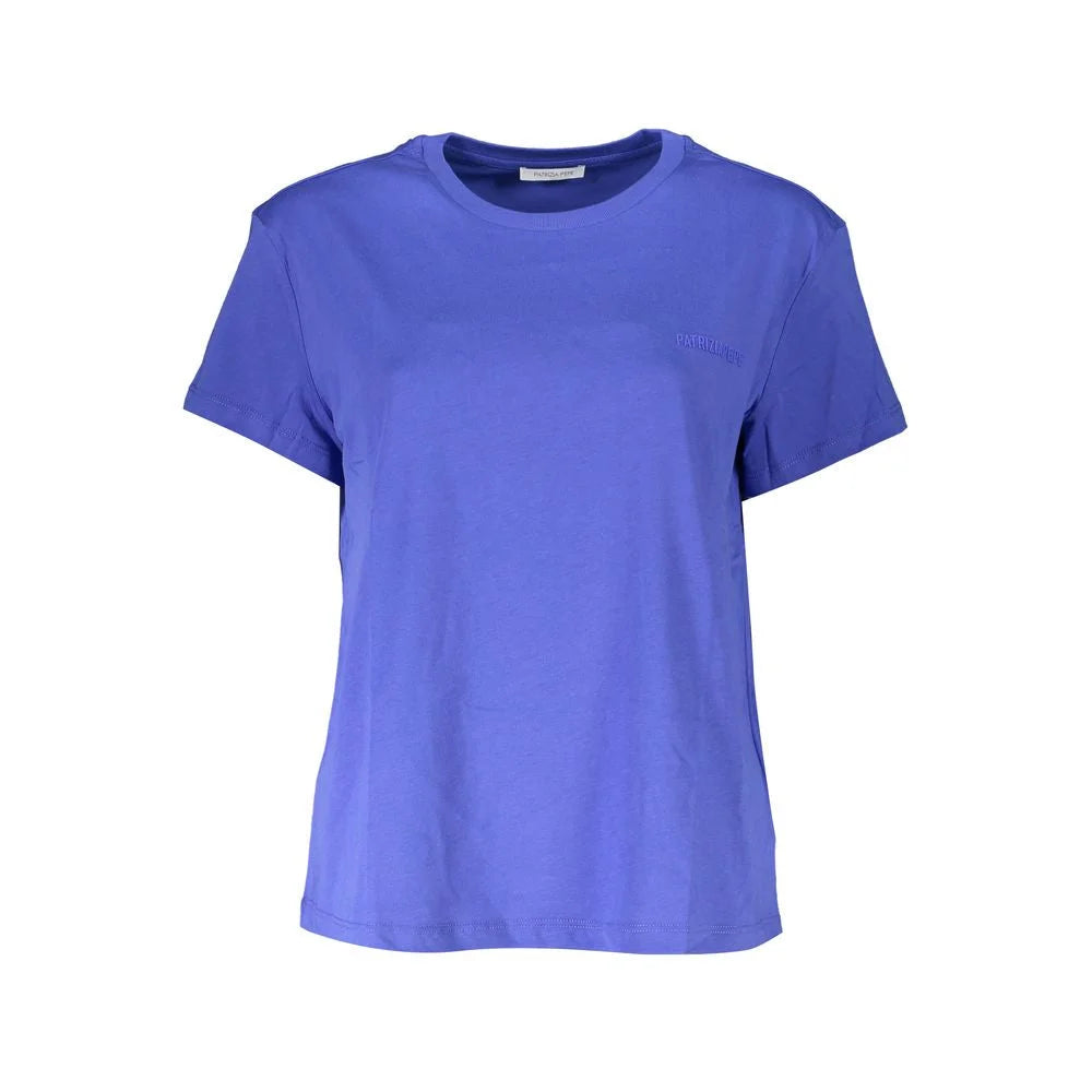 Patrizia Pepe Blue Cotton Women T-Shirt - T-Shirts