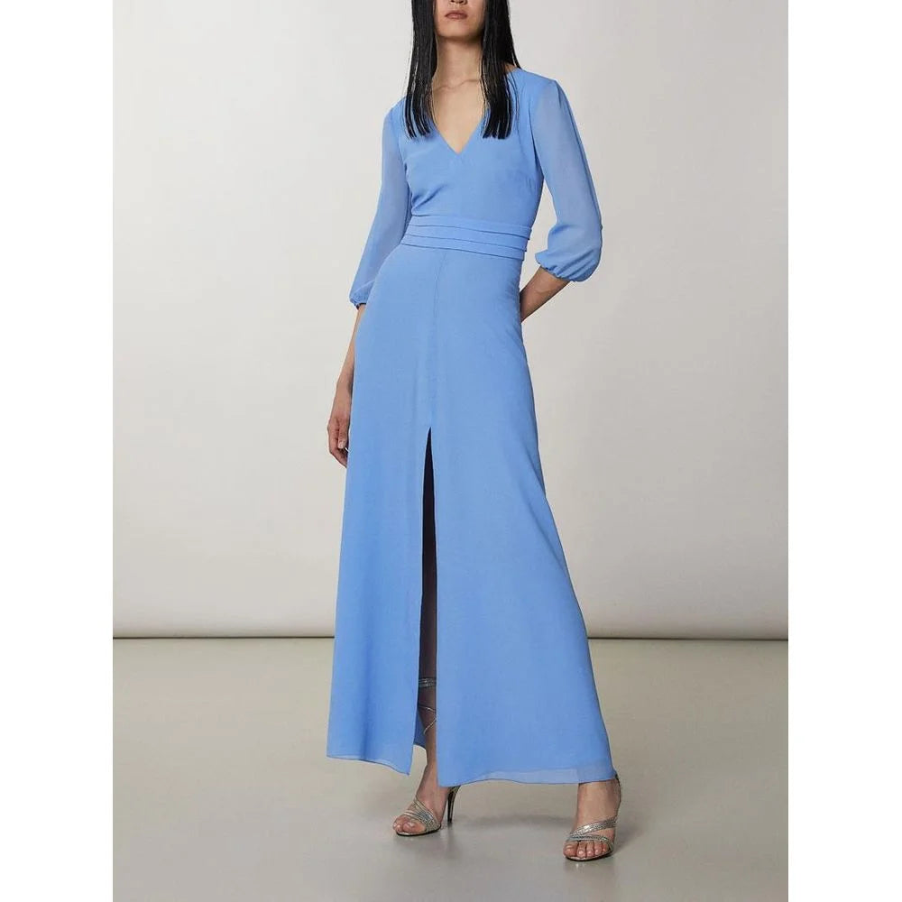 Patrizia Pepe Blue Polyester Casual Dress - IT38