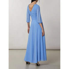 Patrizia Pepe Blue Polyester Casual Dress - IT38