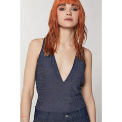 Patrizia Pepe Blue Polyester Tank Tops - II