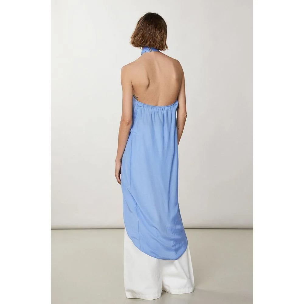 Patrizia Pepe Blue Viscose Tank Tops - IT42