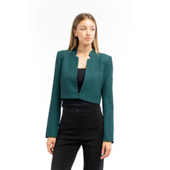 Patrizia Pepe Brown Polyester Blazer