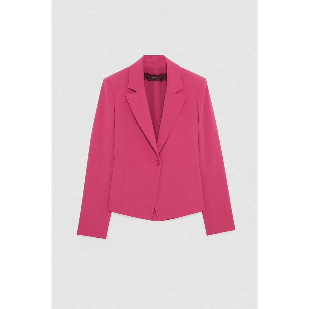 Patrizia Pepe Fuchsia Polyester Blazer