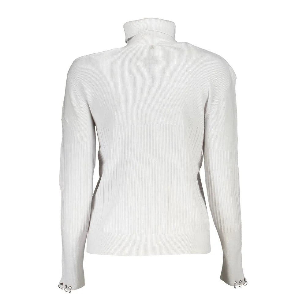 Patrizia Pepe Gray Cotton Sweater - Sweaters