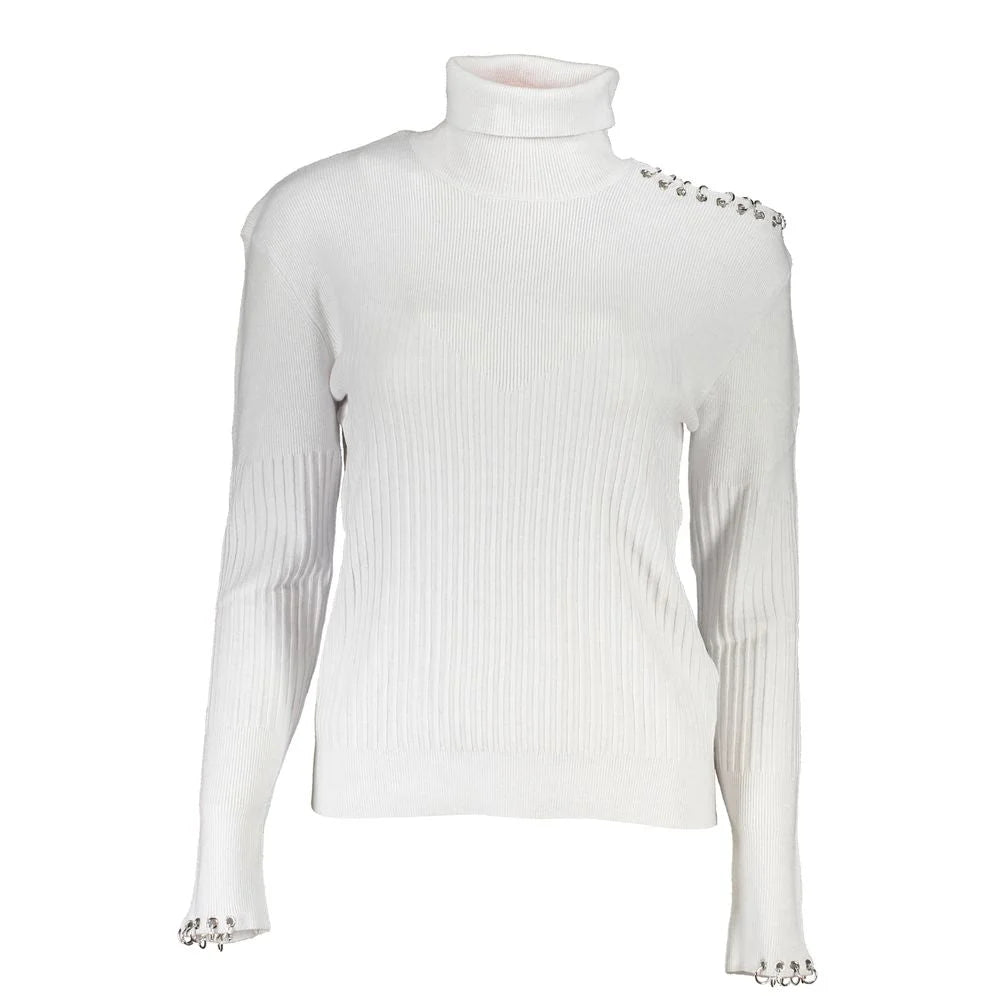 Patrizia Pepe Gray Cotton Sweater - Sweaters