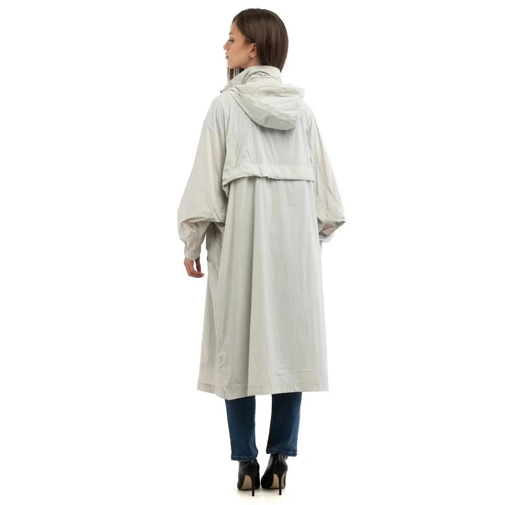 Patrizia Pepe Gray Polyamide Rain Coat - IT40 | M