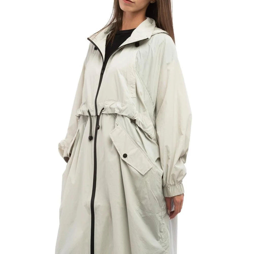 Patrizia Pepe Gray Polyamide Rain Coat - IT40 | M