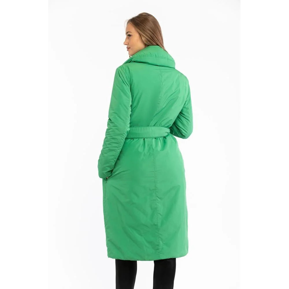 Patrizia Pepe Green Polyester Parka - IT40