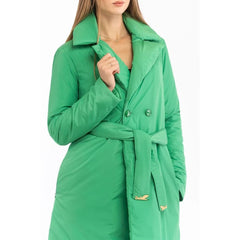Patrizia Pepe Green Polyester Parka - IT40
